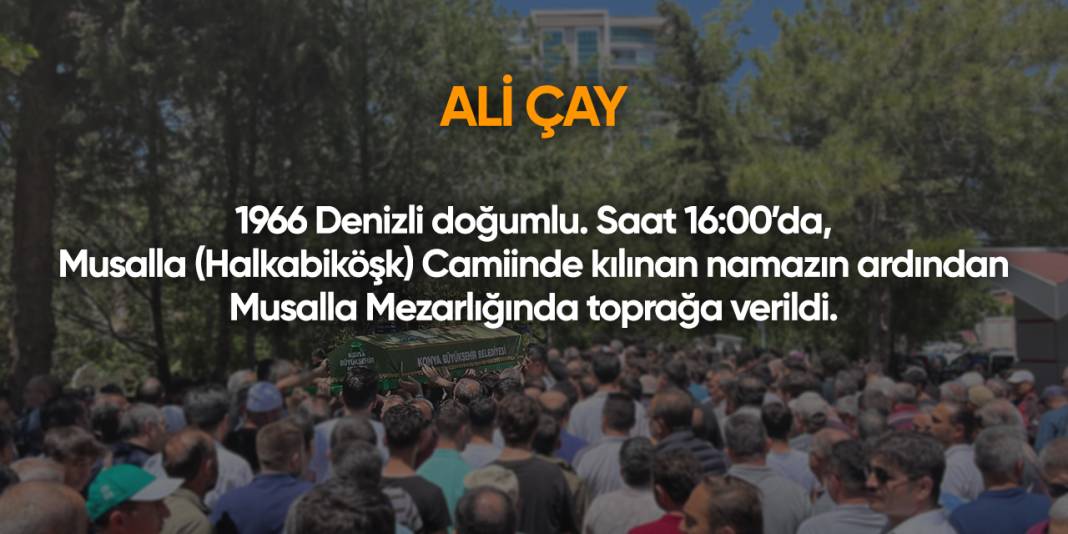 Konya'da bugün vefat edenler | 10 Ocak 2025 2